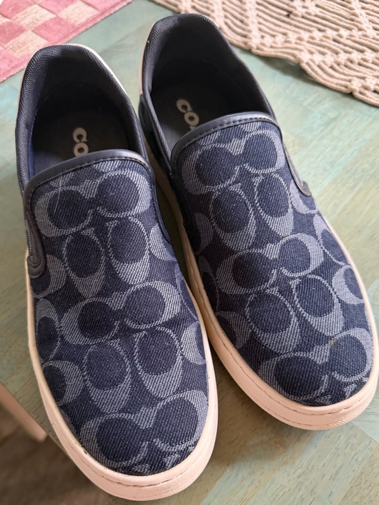 Coach Other - Coach Men's Navy Signature Slip-On Loafers